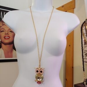 Gold Plated Owl Pendant Necklace 🦉